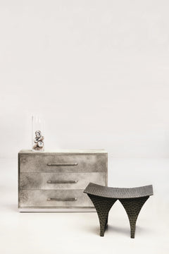 Parkin Grey Hair-on-Hide Drawer Chest - Ornate Home
