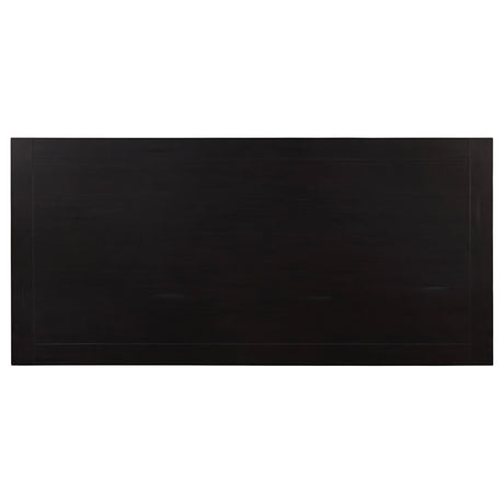 Parkins Rustic Espresso / Beige 7-piece Dining Room Set - Ornate Home