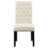 Parkins Rustic Espresso / Beige 7-piece Dining Room Set - Ornate Home