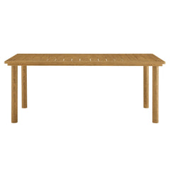 Parkland Natural 76" Outdoor Patio Aluminum Dining Table - Ornate Home