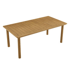 Parkland Natural 76" Outdoor Patio Aluminum Dining Table - Ornate Home