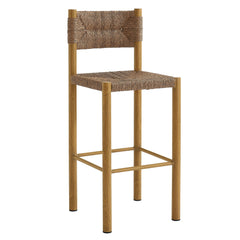Parkland Natural Outdoor Patio Rattan and Aluminum Bar Stools (Set of 2) - Ornate Home
