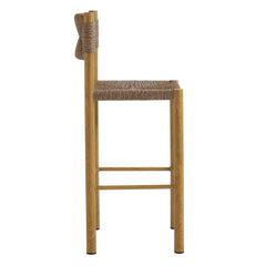 Parkland Natural Outdoor Patio Rattan and Aluminum Bar Stools (Set of 2) - Ornate Home