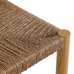 Parkland Natural Outdoor Patio Rattan and Aluminum Counter Stools (Set of 2) - Ornate Home