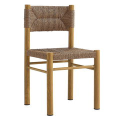 Parkland Natural Outdoor Patio Rattan and Aluminum Dining Side Chairs (Set of 2) - Ornate Home