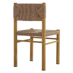 Parkland Natural Outdoor Patio Rattan and Aluminum Dining Side Chairs (Set of 2) - Ornate Home