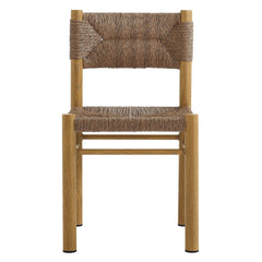 Parkland Natural Outdoor Patio Rattan and Aluminum Dining Side Chairs (Set of 2) - Ornate Home