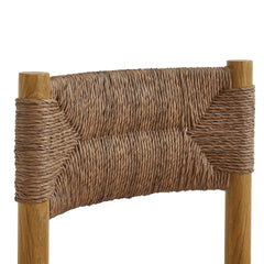 Parkland Natural Outdoor Patio Rattan and Aluminum Dining Side Chairs (Set of 2) - Ornate Home