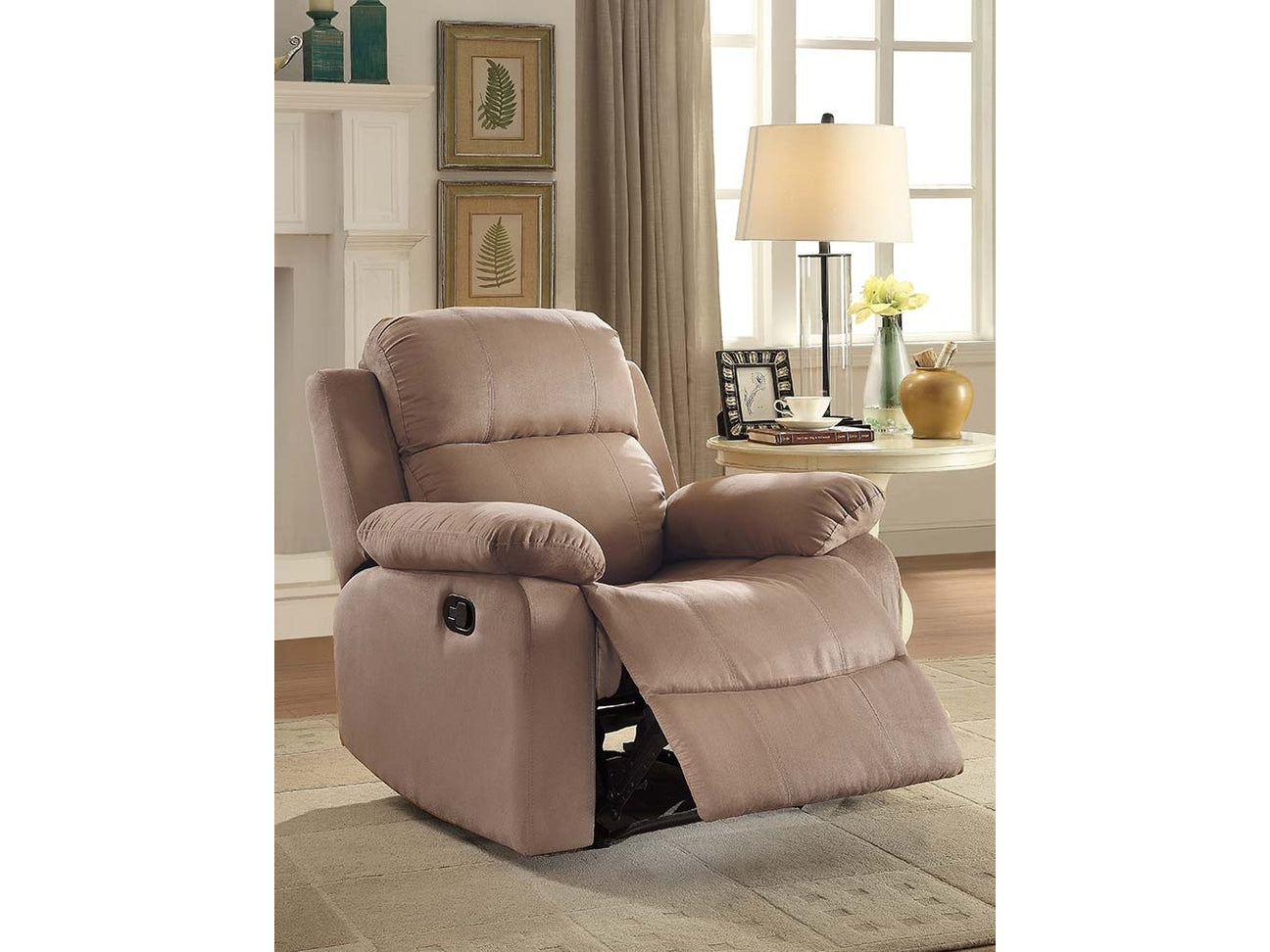 Parklon Brown Microfiber Recliner Chair - Ornate Home