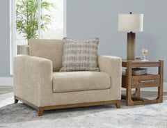 Parklynn Desert Oversized Chair and Ottoman - Ornate Home