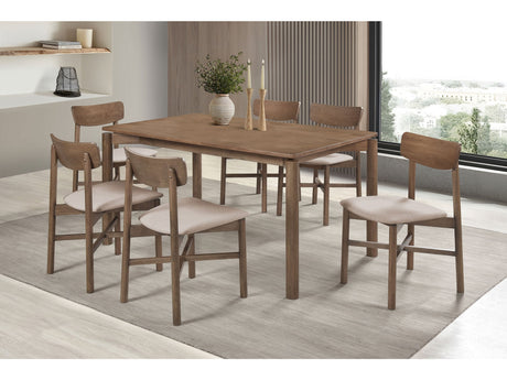 Parkridge Natural Walnut 7-piece Dining Room Set - Ornate Home