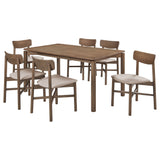 Parkridge Natural Walnut 7-piece Dining Room Set - Ornate Home