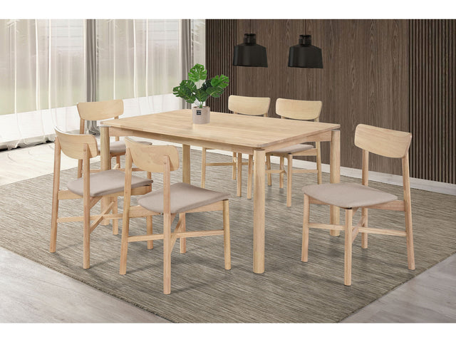 Parkridge White Washed 7-piece Dining Room Set - Ornate Home