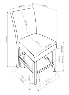 Parkside 5-Piece Counter Height Dining Set - Ornate Home