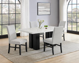 Parkside Dove/Black Dining Set - Ornate Home