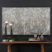 Parkview Gold/Gray/Silver Landscape Art - Ornate Home