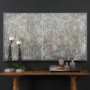 Parkview Gold/Gray/Silver Landscape Art - Ornate Home