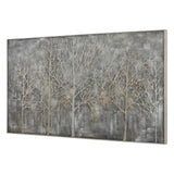 Parkview Gold/Gray/Silver Landscape Art - Ornate Home