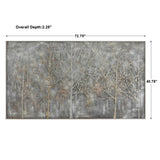 Parkview Gold/Gray/Silver Landscape Art - Ornate Home