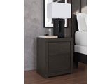 Parlayon Charcoal 23" 2 Drawer Charging Nightstand (Online Special Price) - Ornate Home