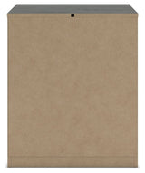 Parlayon Charcoal 23" 2 Drawer Charging Nightstand - Ornate Home