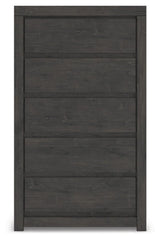 Parlayon Charcoal 32" 5 Drawer Chest of Drawers (Online Special Price) - Ornate Home