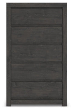 Parlayon Charcoal 32" 5 Drawer Chest of Drawers - Ornate Home