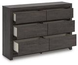 Parlayon Charcoal 6 Drawer Dresser (Online Special Price) - Ornate Home