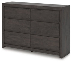 Parlayon Charcoal 6 Drawer Dresser - Ornate Home