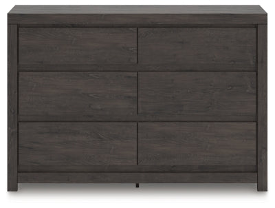 Parlayon Charcoal 6 Drawer Dresser - Ornate Home