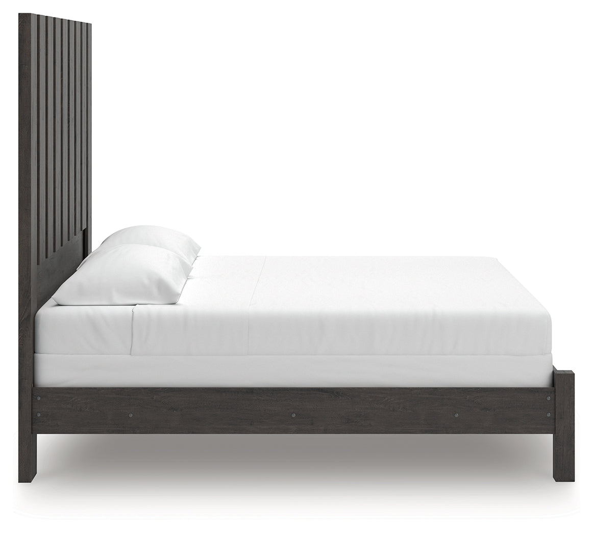 Parlayon Charcoal King Panel Bed - Ornate Home
