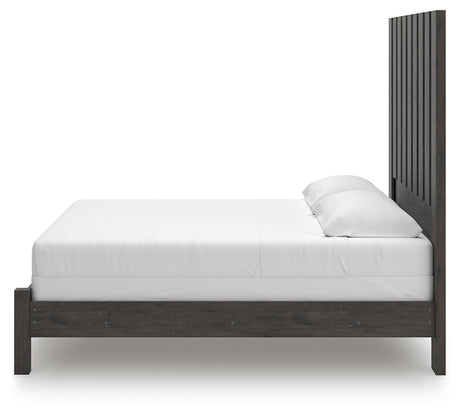 Parlayon Charcoal King Panel Bed - Ornate Home