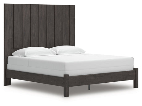 Parlayon Charcoal King Panel Bed - Ornate Home