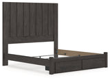 Parlayon Charcoal King Panel Storage Bed (Online Special Price) - Ornate Home