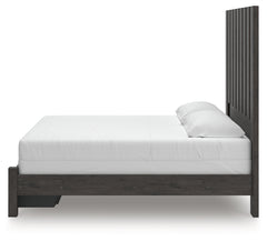 Parlayon Charcoal King Panel Storage Bed - Ornate Home