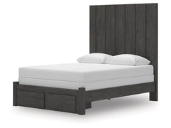 Parlayon Charcoal Queen Panel Storage Bed - Ornate Home