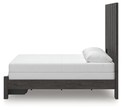 Parlayon Charcoal Queen Panel Storage Bed - Ornate Home