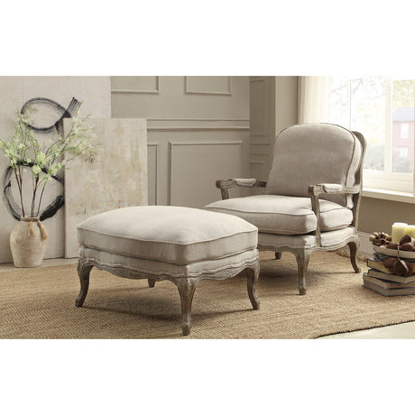 Parlier Gray Ottoman - Ornate Home