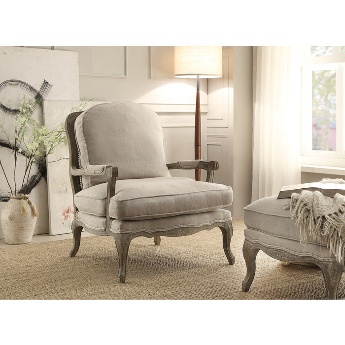 Parlier Gray Weathered Accent Chair - Ornate Home