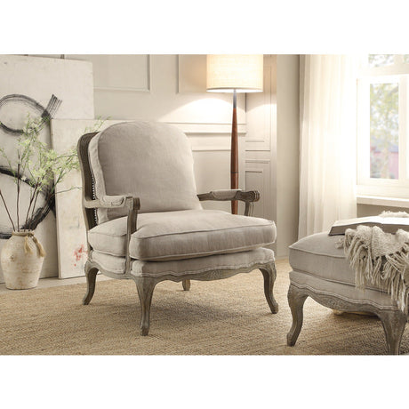 Parlier Gray Weathered Accent Chair - Ornate Home