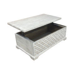 Parlor 52" Rectangular Carved Lift-Top Coffee Table