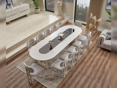 Parma Gray Dining Table - Ornate Home
