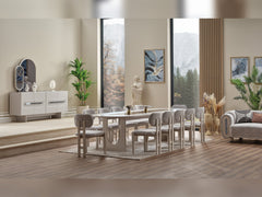 Parma Gray Dining Table - Ornate Home