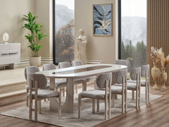 Parma Gray Dining Table - Ornate Home
