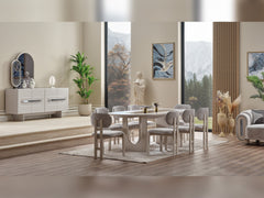 Parma Gray Dining Table - Ornate Home