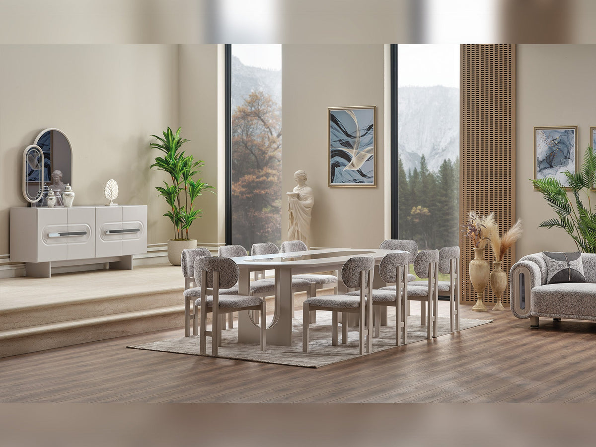 Parma Gray Dining Table - Ornate Home