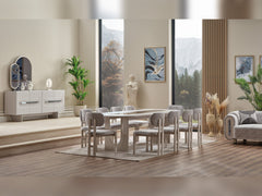 Parma Gray Dining Table - Ornate Home