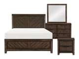 Parnell Distressed Espresso 4-piece Queen Bedroom Set - Ornate Home