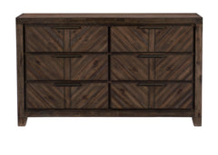 Parnell Distressed Espresso 4-piece Queen Bedroom Set - Ornate Home
