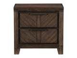 Parnell Espresso Rustic Nightstand - Ornate Home